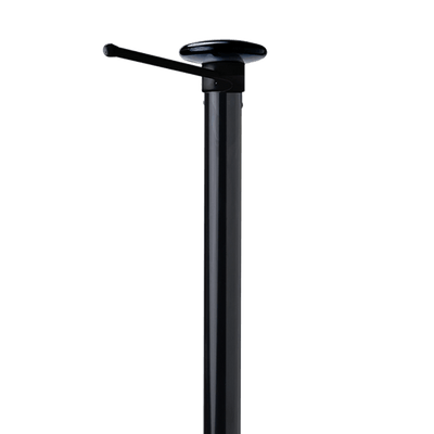 Aluminium baniermast 8 meter - Zwart RAL 9005