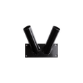 Vlaggenstokhouder 30 mm tweeling – zwart