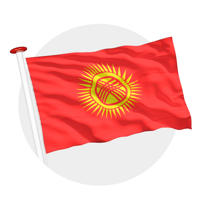 vlag Kirgizië