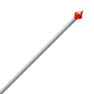 Aluminium vlaggenstok Anode Oranje knop