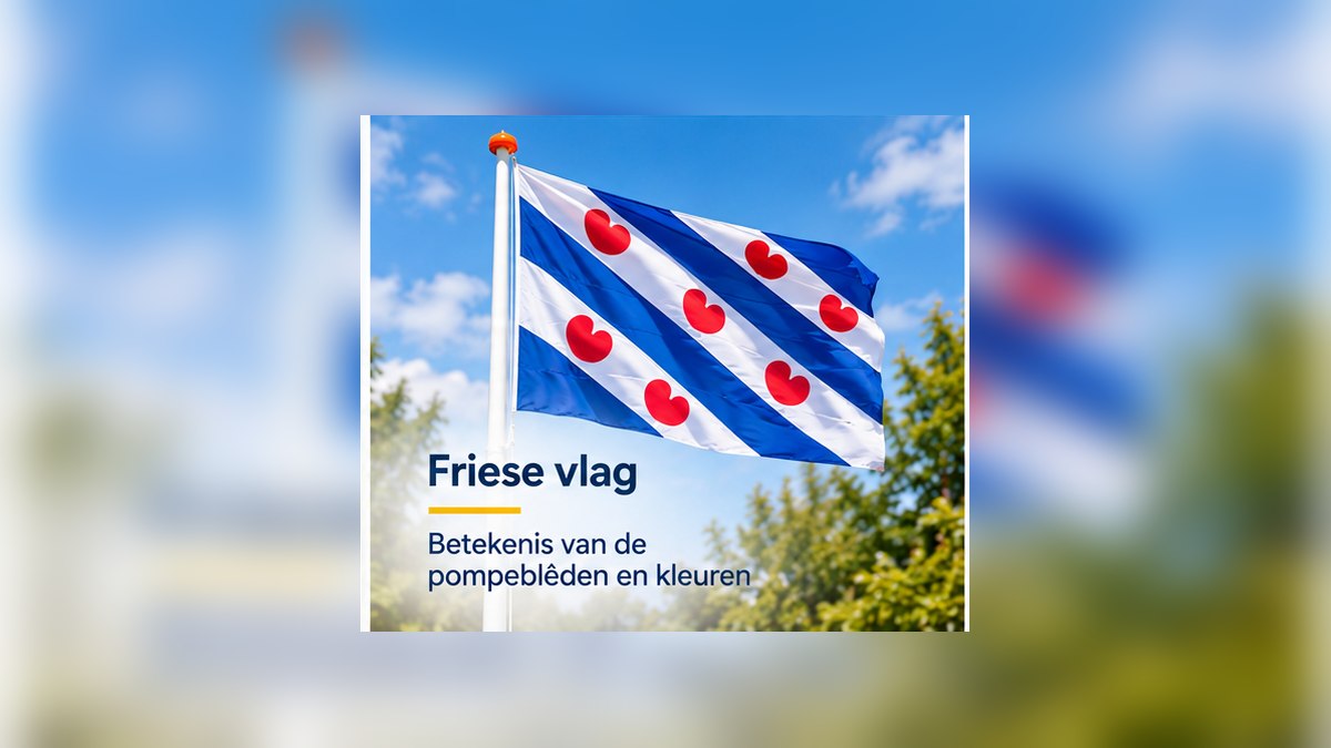 Friese vlag: betekenis van de pompeblêden en kleuren