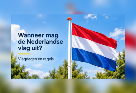 Nederlandse vlag met titel over vlagdagen en vlagregels