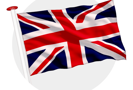 Vlag van Groot-Brittannië bij advies over betekenis en geschiedenis