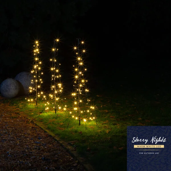Voordeur kerstverlichting 100cm set van 3
