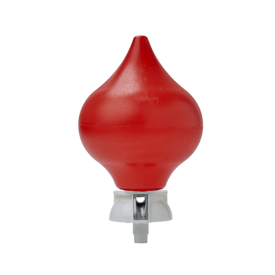 Polyester vlaggenmast oranje peer knop