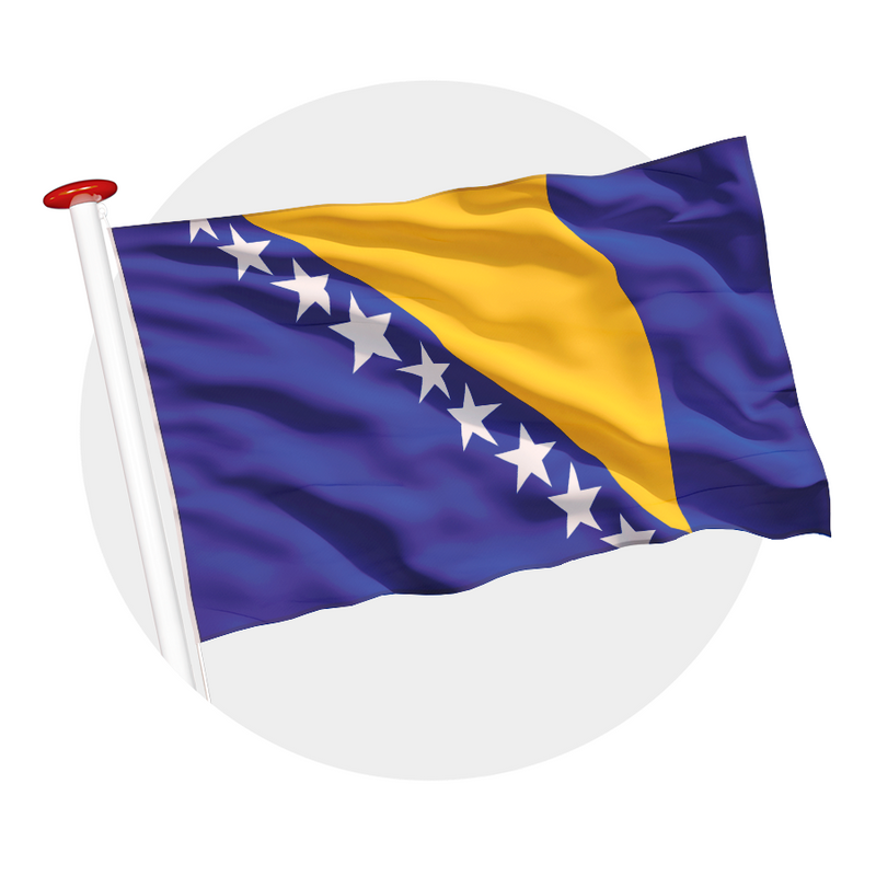 Vlag Bosnië-Herzegovina
