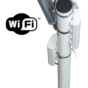 Witte aluminium WiFi-mast 6 meter