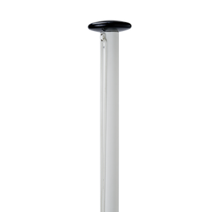 Witte aluminium vlaggenmast in RAL 9010
