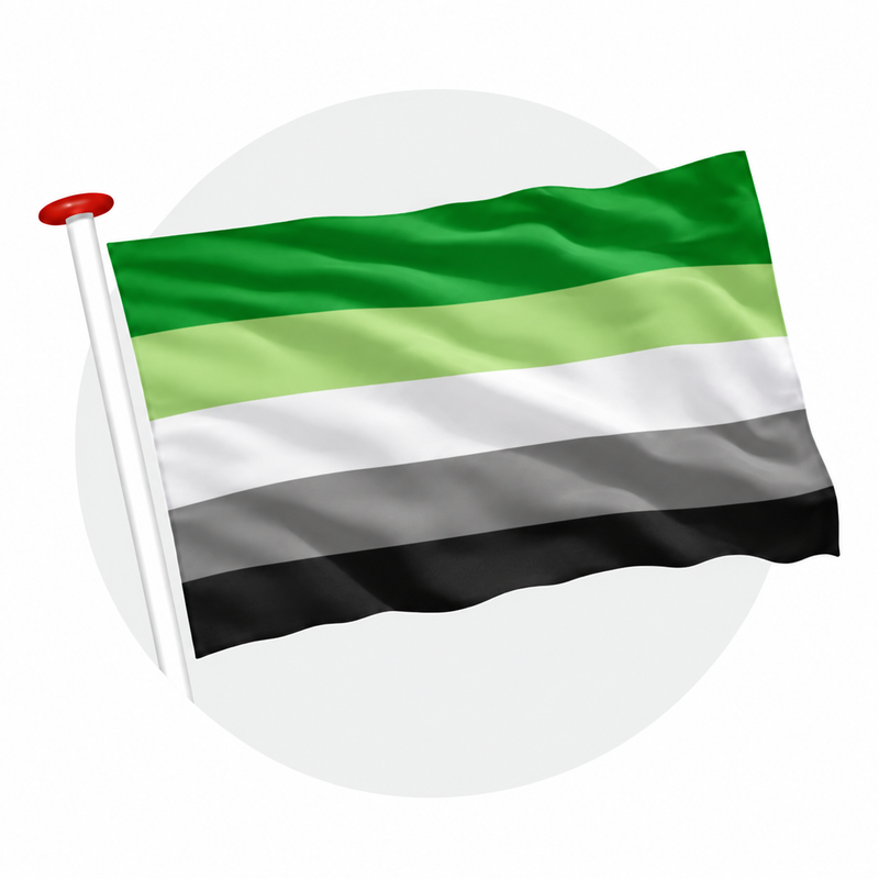 Aromantische Pride vlag