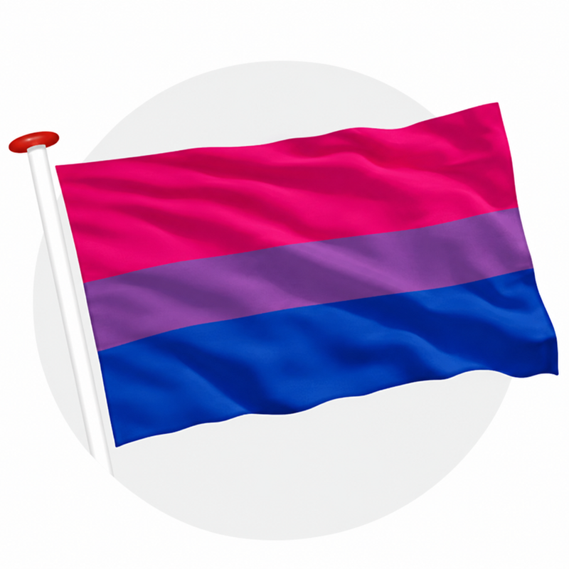 Biseksuele Pride vlag
