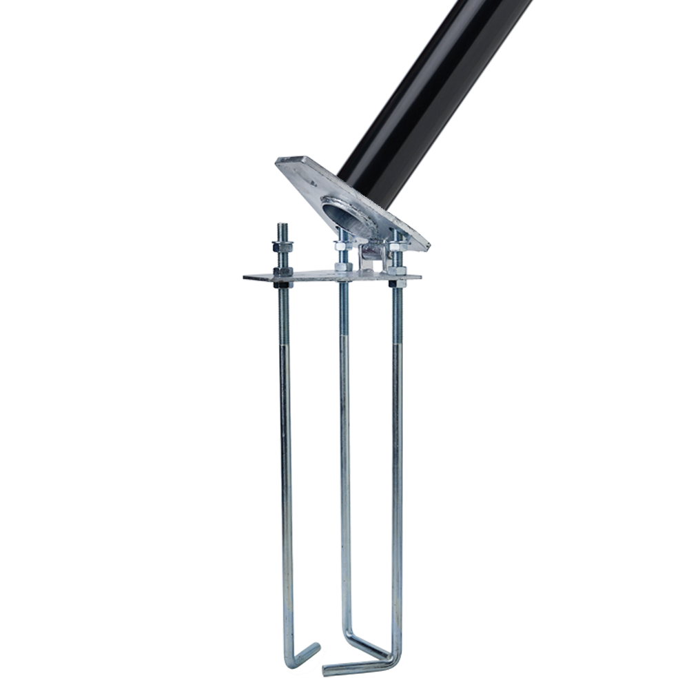 Aluminium vlaggenmast 6 meter - Zwart