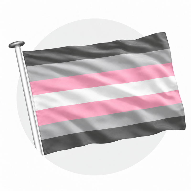 Demigirl Pride vlag