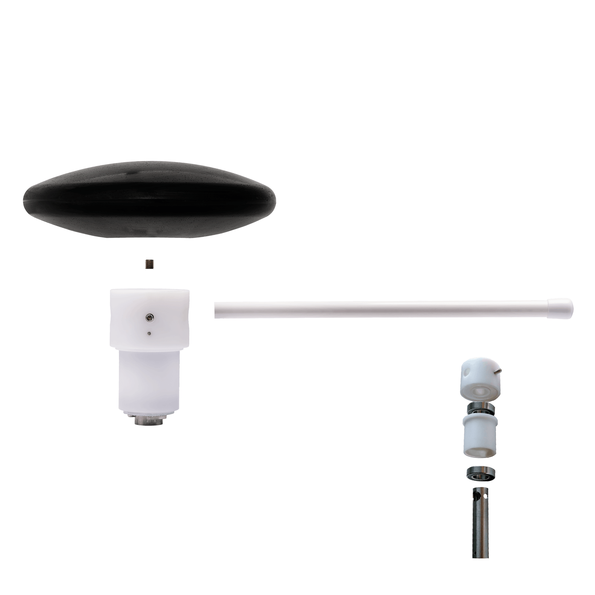 Banieruithouder met draaitop voor vlaggenmast