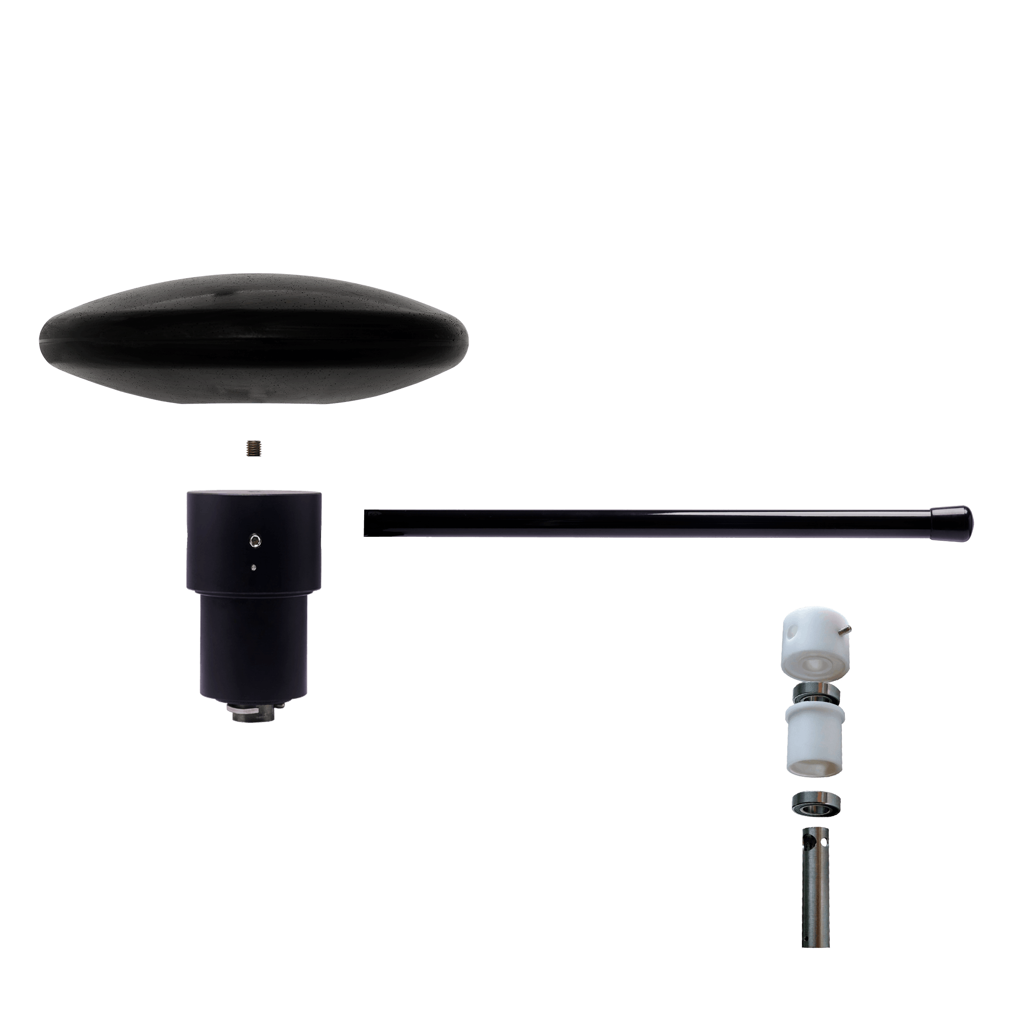 Banieruithouder met draaitop voor vlaggenmast