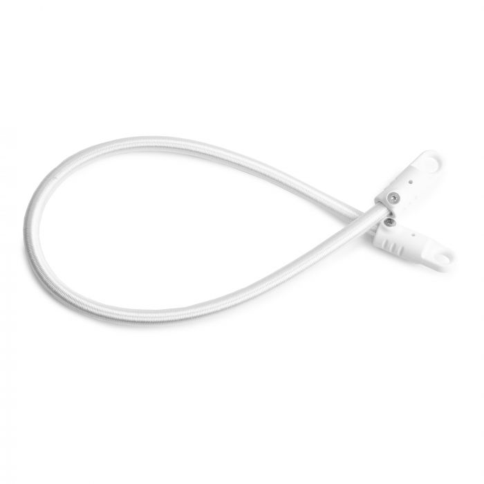 Witte elastische mastbandjes voor vlaggenmast Ø60 tot 120 mm