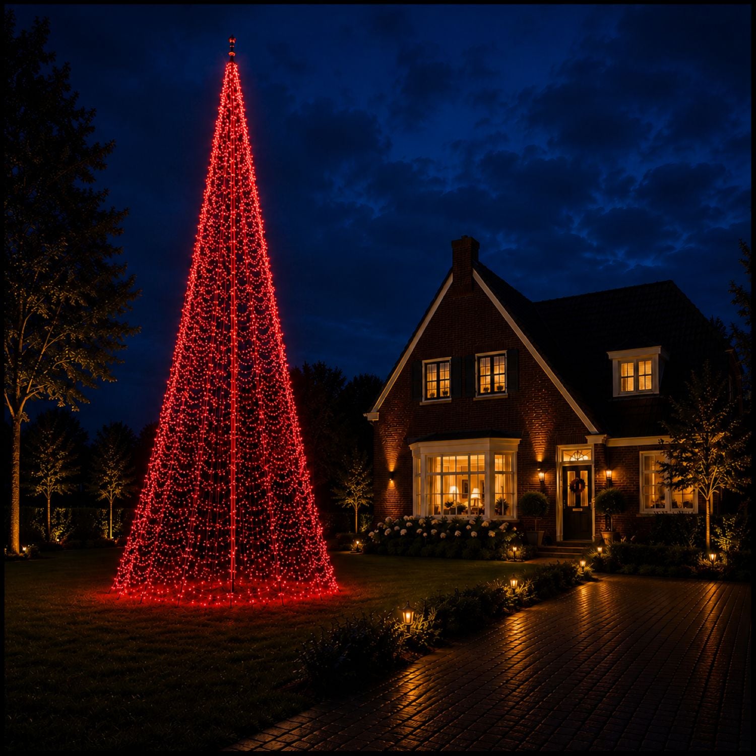 Fairybell PRO 10 meter - 1792 LED RGBW met rode RGBW-verlichting