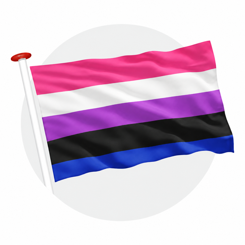 Genderfluïde Pride vlag