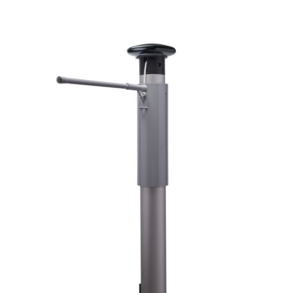 PRO hijsbare baniermast zilver geanodiseerd met SecureLine