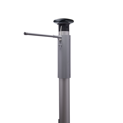 PRO hijsbare baniermast zilver geanodiseerd met SecureLine
