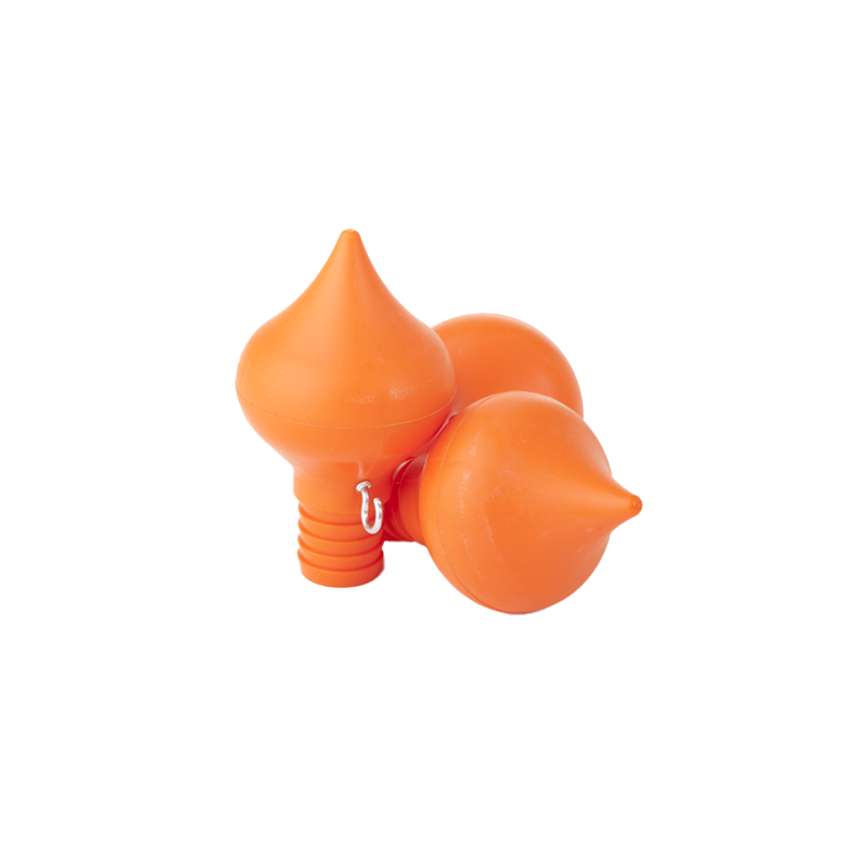 Oranje peerknop vlaggenstok