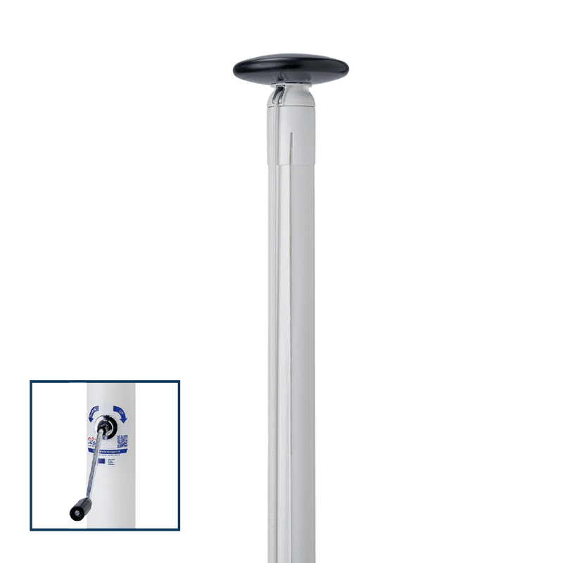 Polyester vlaggenmast 7 meter met liersysteem en intern koord