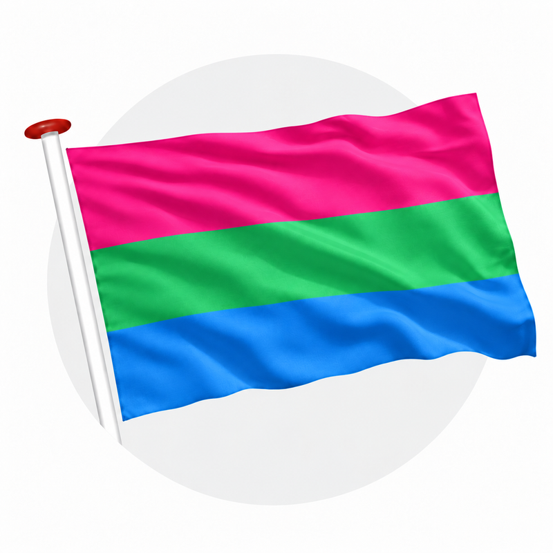 Polyseksuele Pride vlag