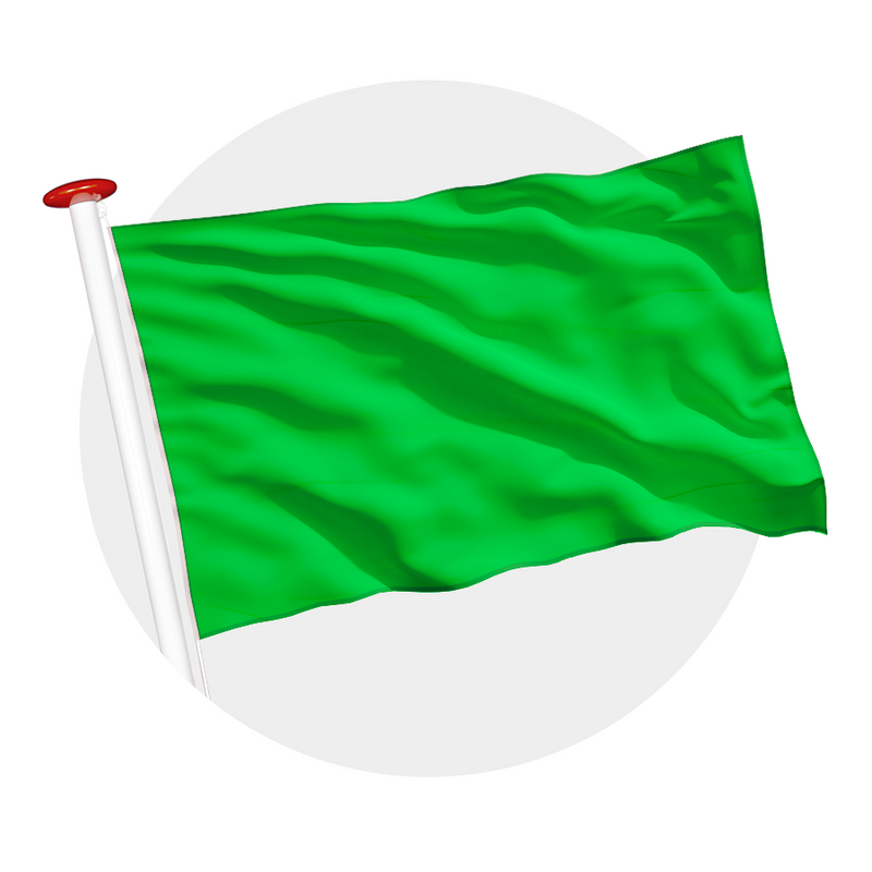 Effen vlag groen