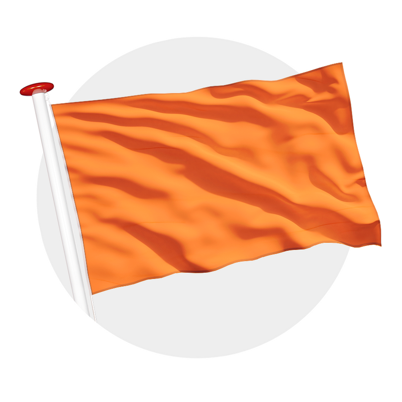 Effen vlag oranje