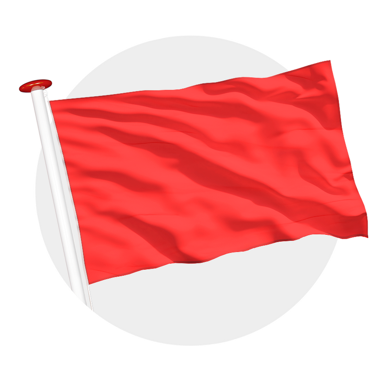 Effen vlag rood