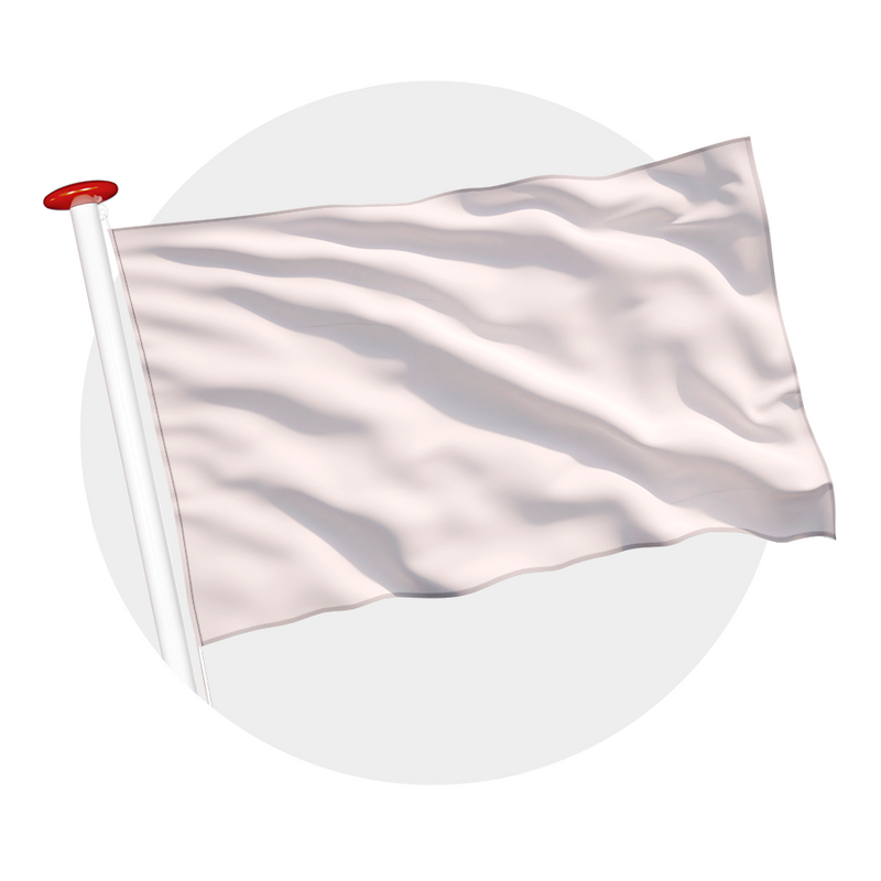Effen vlag wit