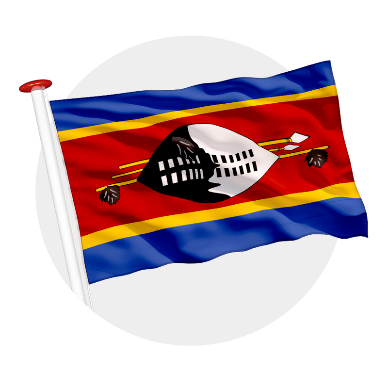 Vlag Eswatini (Swaziland)