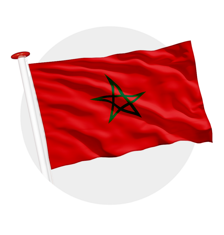 Vlag Marokko