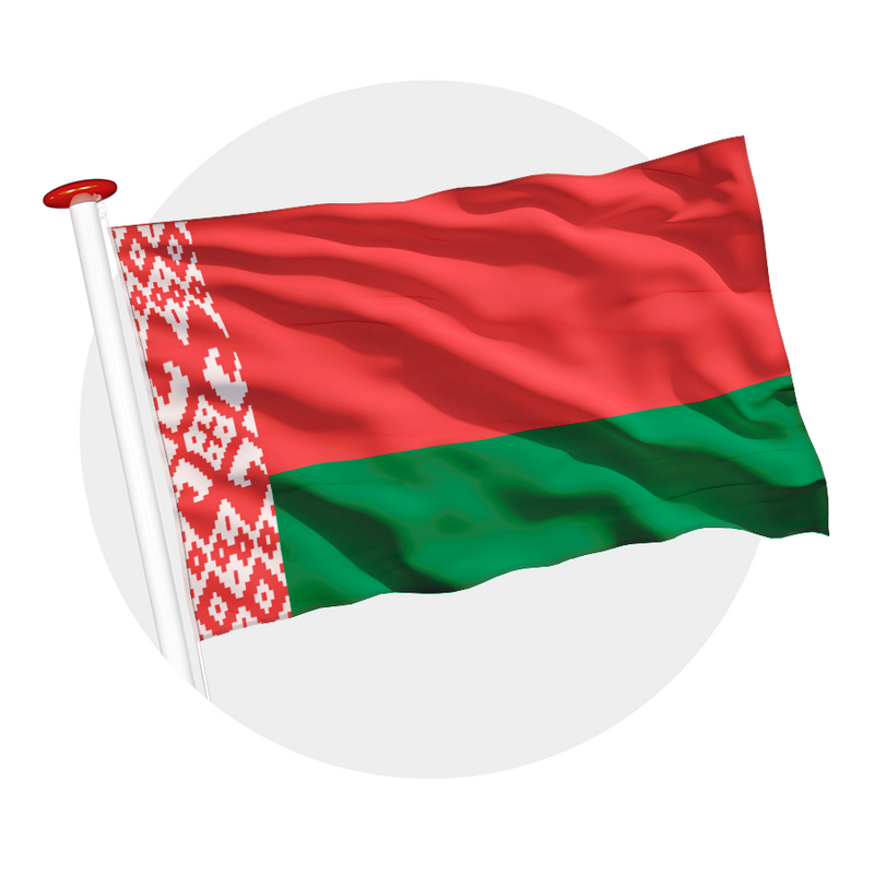 Vlag Wit-Rusland (Belarus)