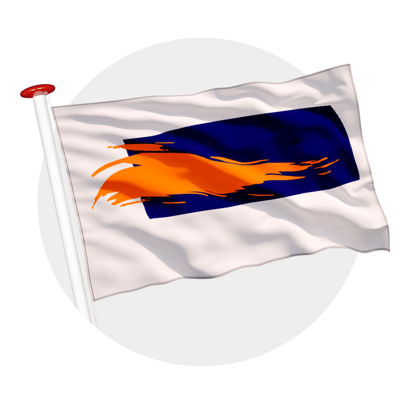 Vlag Bergen (NH.)