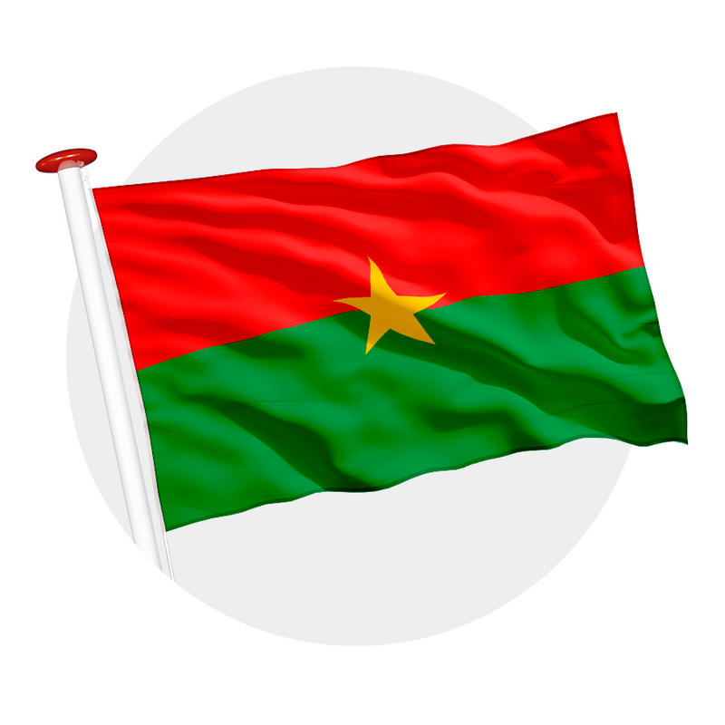 Vlag Burkina Faso