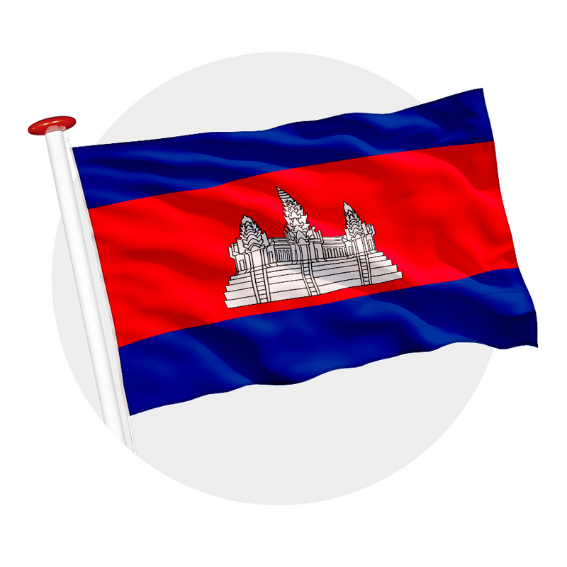 Vlag Cambodja