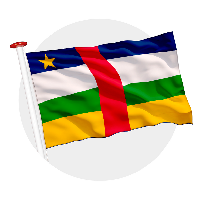 Vlag Centraal Afrikaanse Republiek