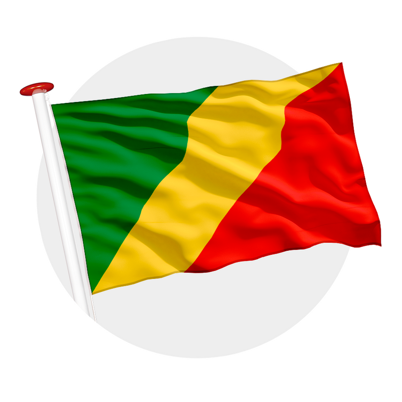 Vlag Congo-Brazzaville