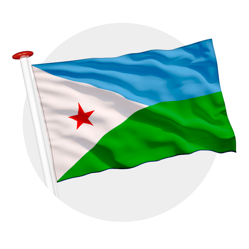 Vlag Djibouti