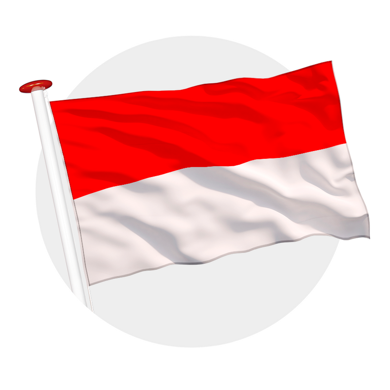 Vlag Indonesi Vlaggenmasten nl vlag-indonesi-vlaggenmasten-nl