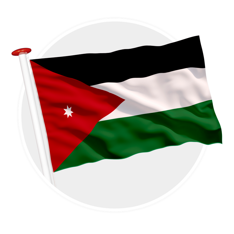 vlag Jordanië
