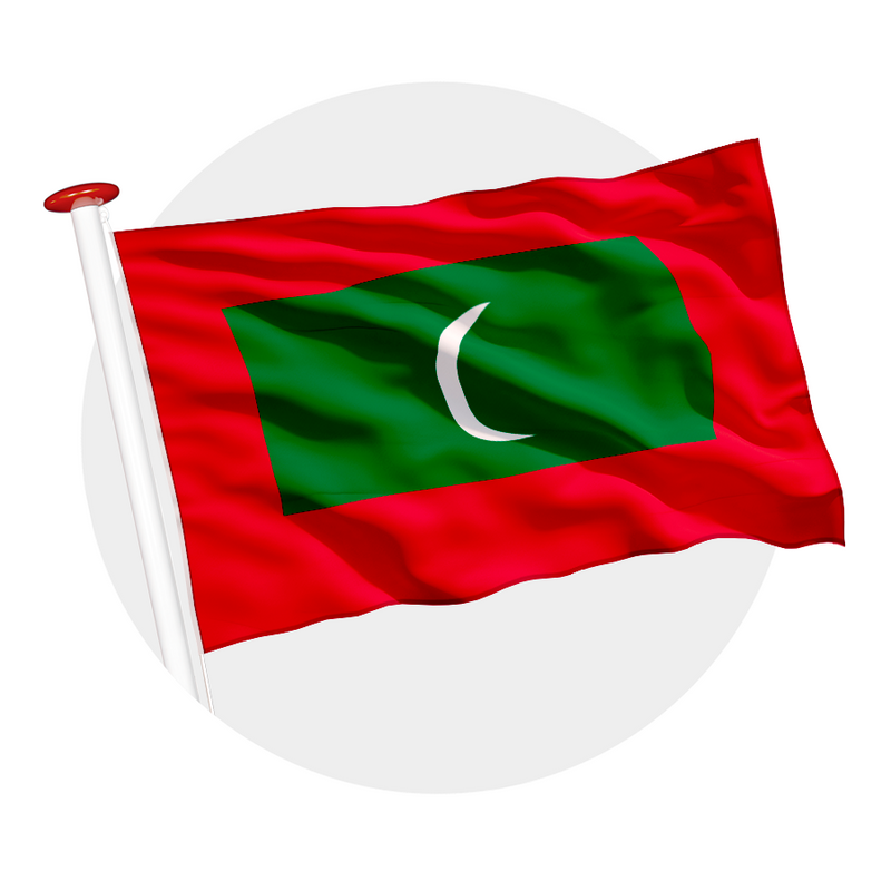 Vlag Malediven