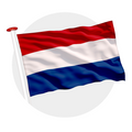 Nederlandse vlag – officiële rood wit blauwe vlag