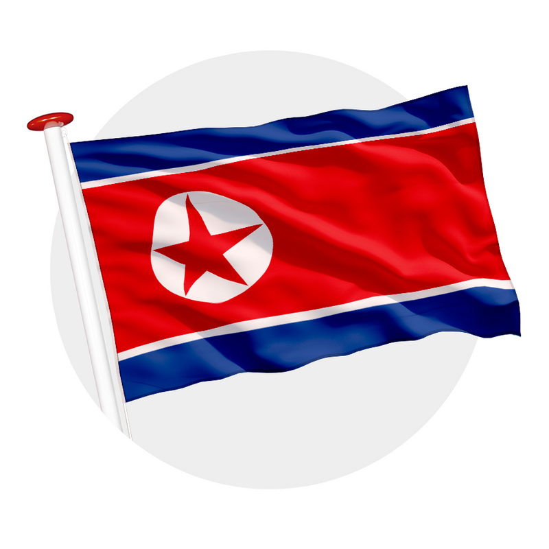 Vlag Noord-Korea