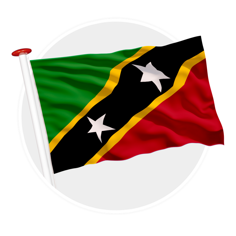 vlag Saint Kitts en Nevis