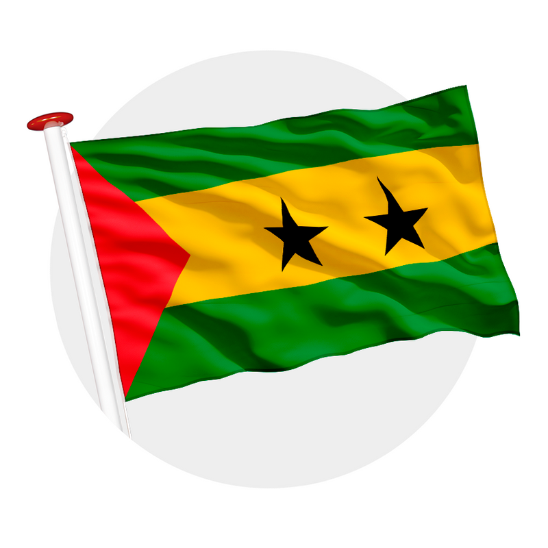 Vlag Sao Tomé en Principe