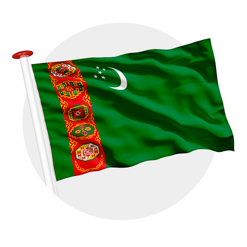 vlag Turkmenistan