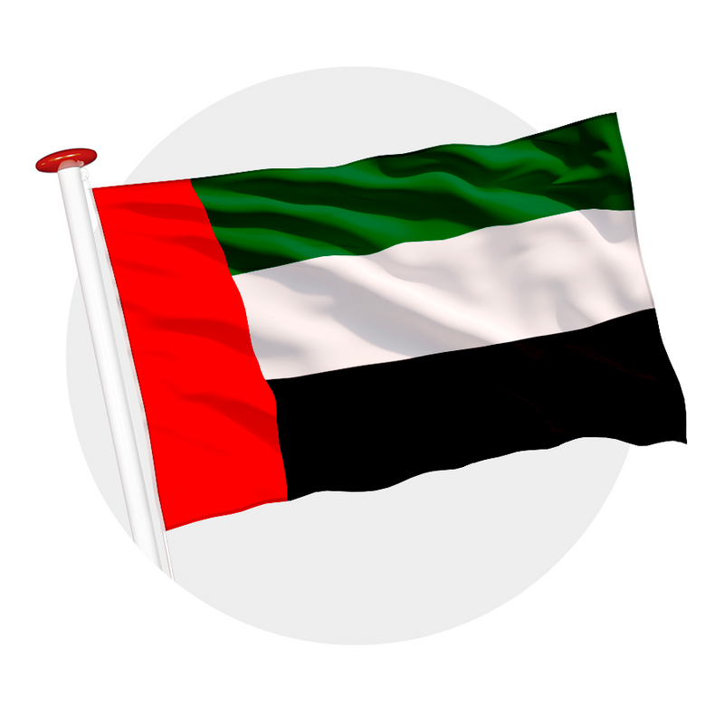 Vlag Verenigde Arabische Emiraten