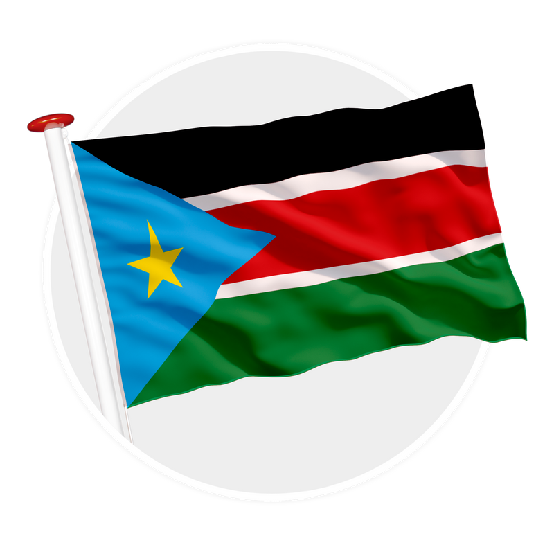 vlag Zuid-Soedan