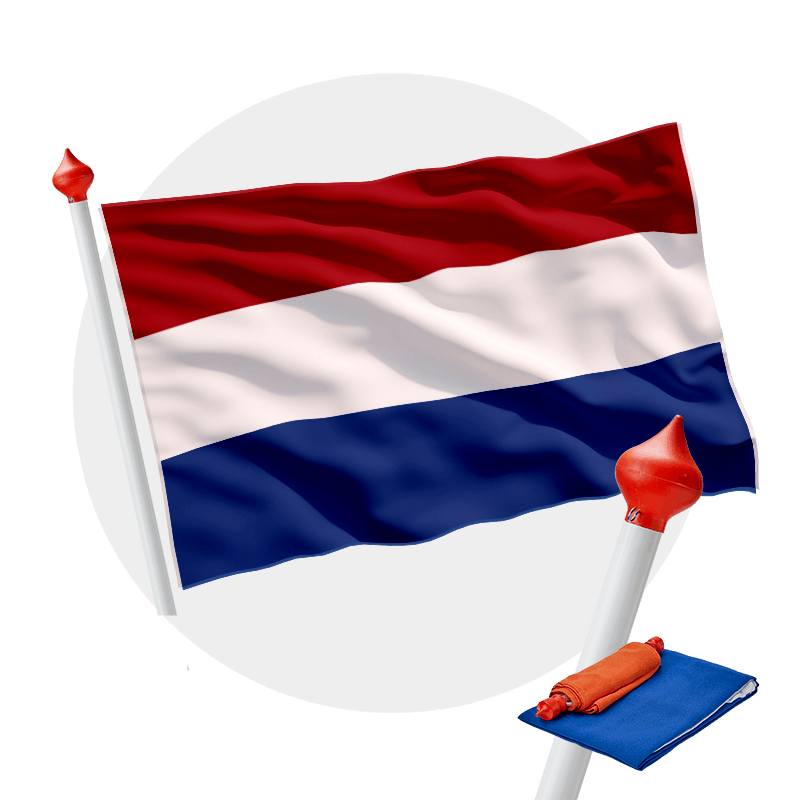 Luxe Nederlandse vlaggenset